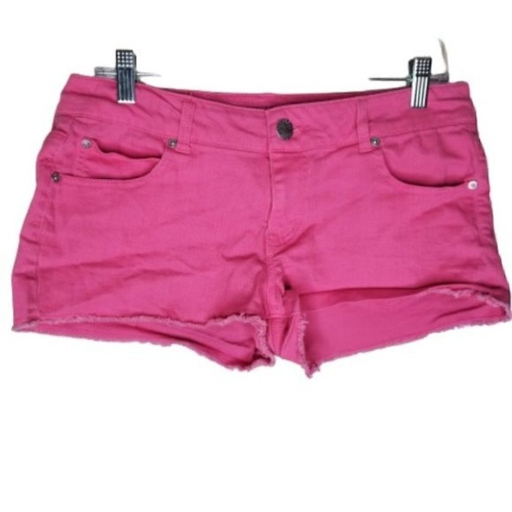 Celebrity Pink Distressed Hem Shorts